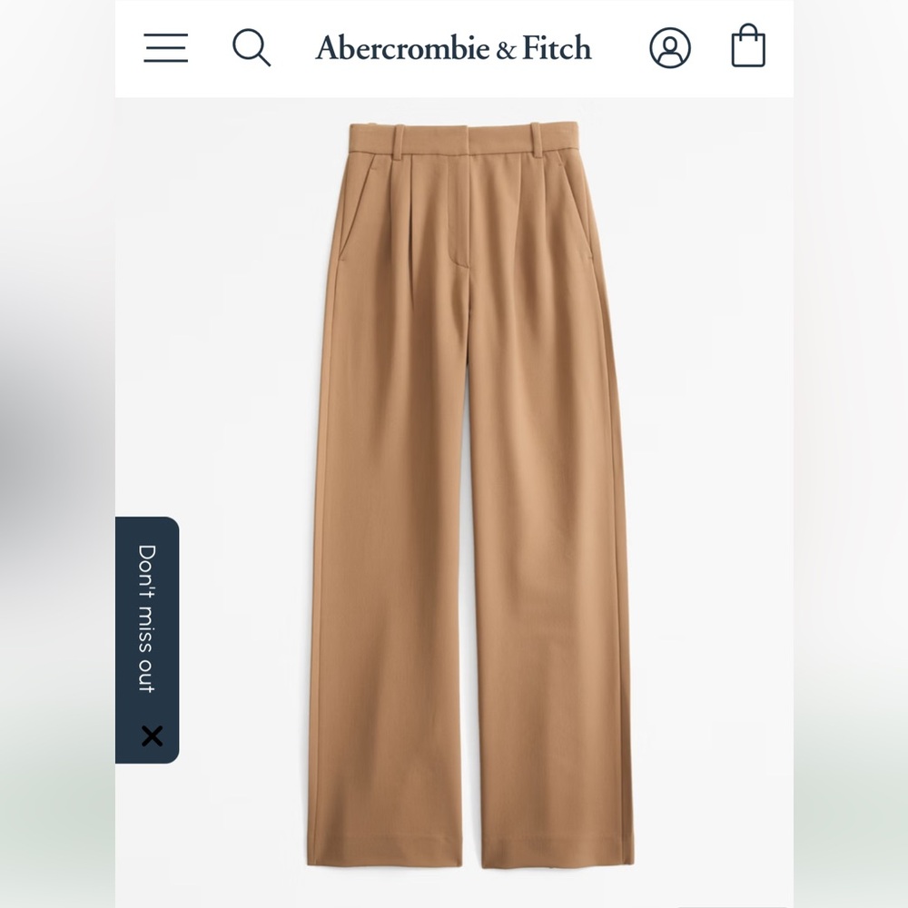 Abercrombie & Fitch Camel Trousers